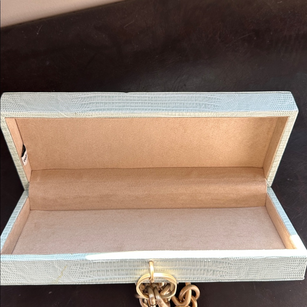 Cult Gaia Calla Wristlet Clutch with gold chain handle. - Picture 6 of 12